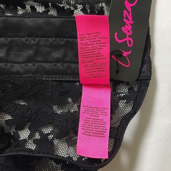 New With Tag La Senza Size XS High Waist‎ Black Garter Skirt - Picture 15 of 15